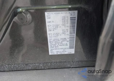 2015 Nissan Rogue Sv z USA, uszkodzony, nr VIN 5N1AT2MTXFC893910